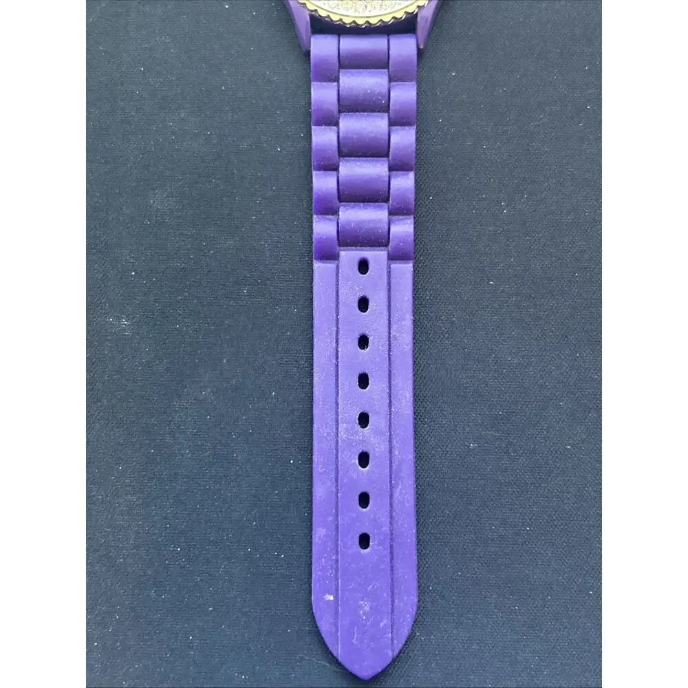 Geneva Silver Tone Purple Dial And Band Women’s Quartz Watch